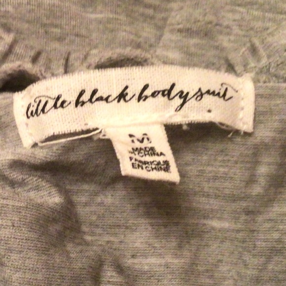 Little Black Body Suit with Raffles - Picture 6 of 9